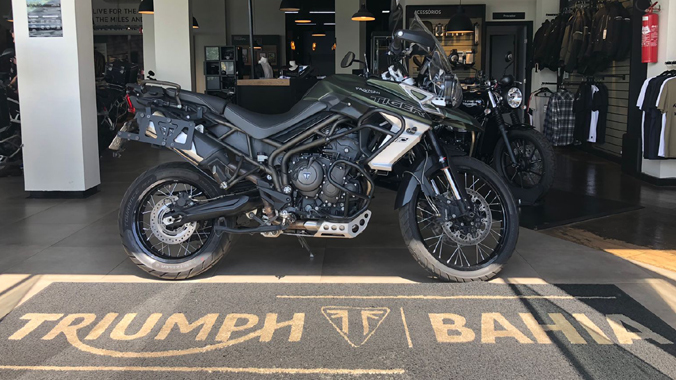 motocicleta, Triumph Tiger 800 XCA, 2019/2020, baixa quilometragem, equipada